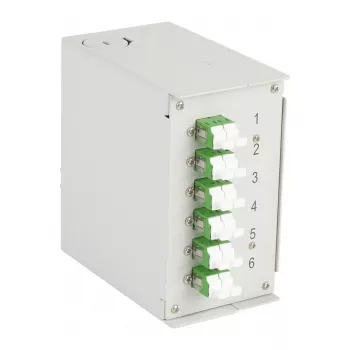 EFB-ELEKTRONIK DIN-railbox OS2 6xLC/APC duplexkoppeling zonder pigtails (BHS60920.6)