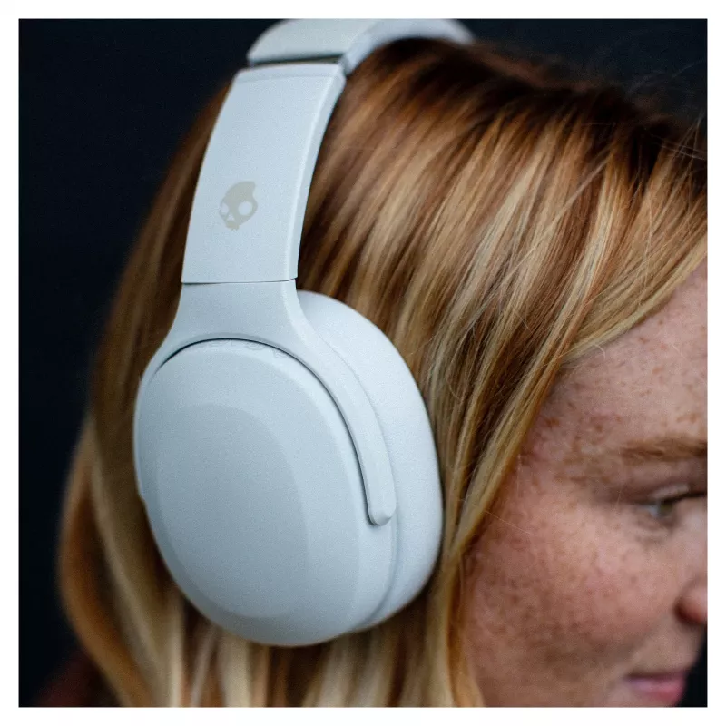 Skullcandy Crusher Evo draadloze over-ear-koptelefoon met Sensory Bass, Bluetooth 5.0, 40 uur accu, wit