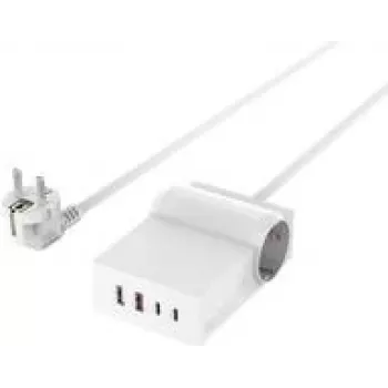 4smarts USB-C/A Power Strip Desk GaN 65W Wit