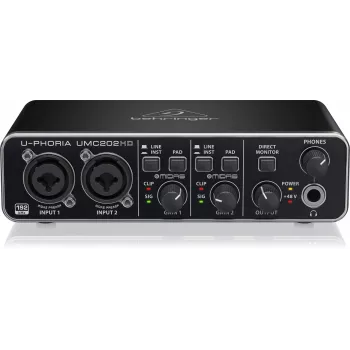 Behringer UMC202HD USB Audio-interface met MIDAS preamps