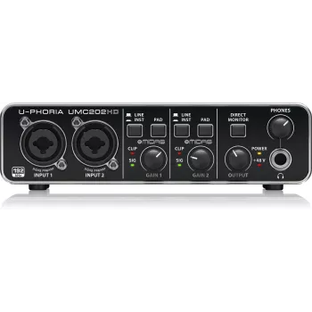 Behringer UMC202HD USB Audio-interface met MIDAS preamps