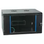 EFB-ELEKTRONIK 19 inch Wandbehuizing 6U, vast, 1-delig, RAL 9005 Diepzwart, Diepte 450 mm (691706VTS.45)