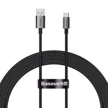 Baseus Superior 100W USB-naar-USB-C-kabel 2m Zwart