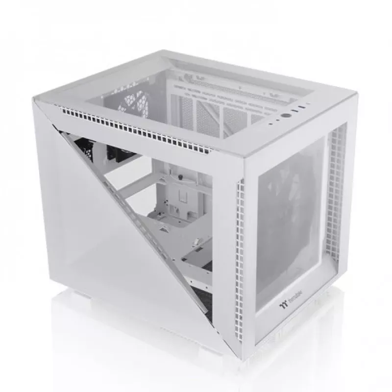 Thermaltake Divider 200 TG Snow Micro case, wit, gehard glas