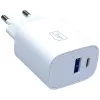 3MK FlowPower 30W USB-A USB-C PD 3.0 QC 4+ wandlader wit