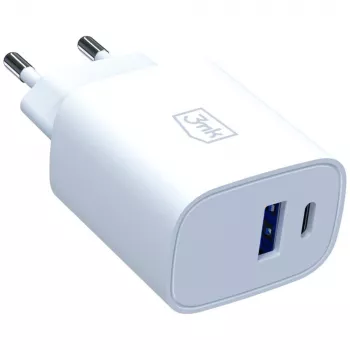 3MK FlowPower 30W USB-A USB-C PD 3.0 QC 4+ wandlader wit