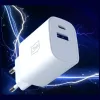 3MK FlowPower 30W USB-A USB-C PD 3.0 QC 4+ wandlader wit