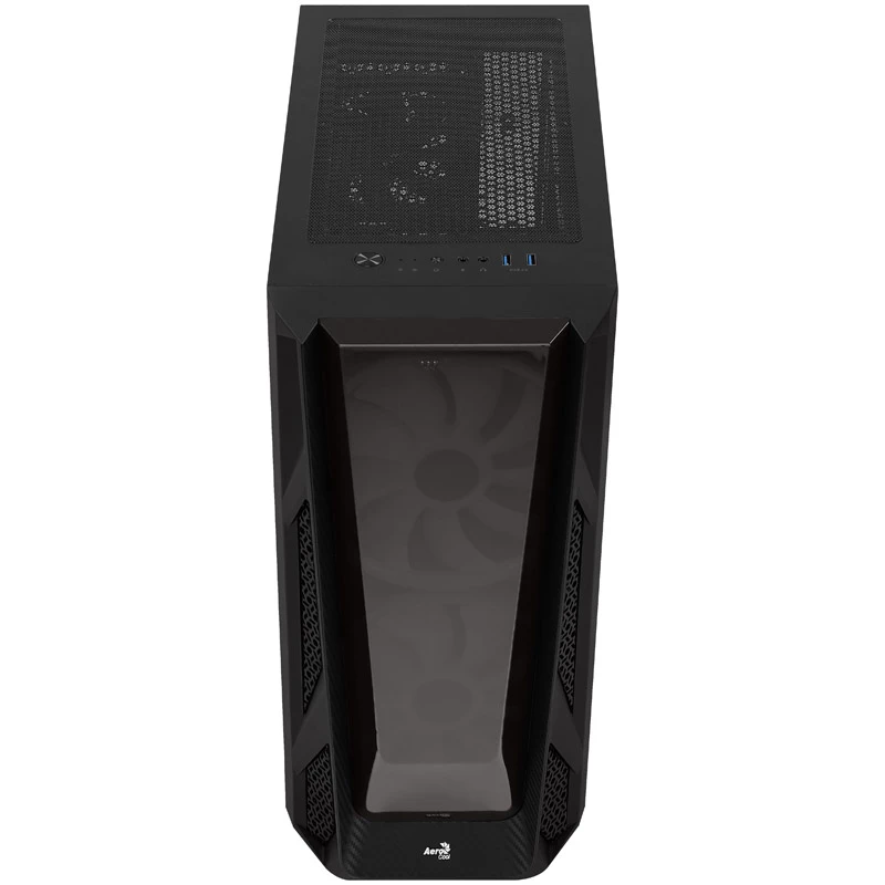 Aerocool NightHawk Duo midi-tower, tempered glass - zwart
