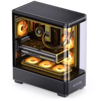 Jonsbo TK-5 midi-tower, ATX, tempered glass - zwart