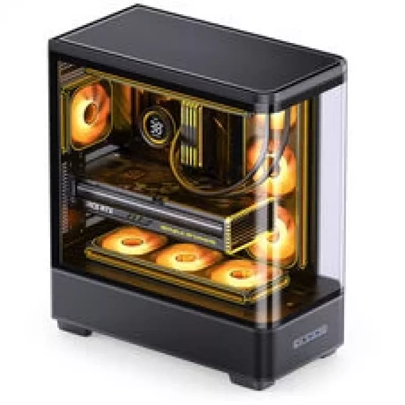 Jonsbo TK-5 midi-tower, ATX, tempered glass - zwart
