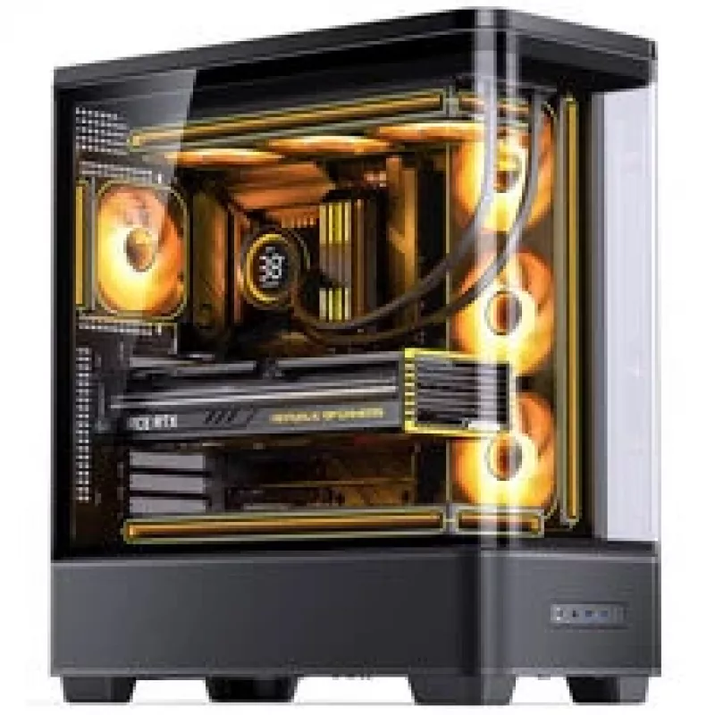 Jonsbo TK-5 midi-tower, ATX, tempered glass - zwart