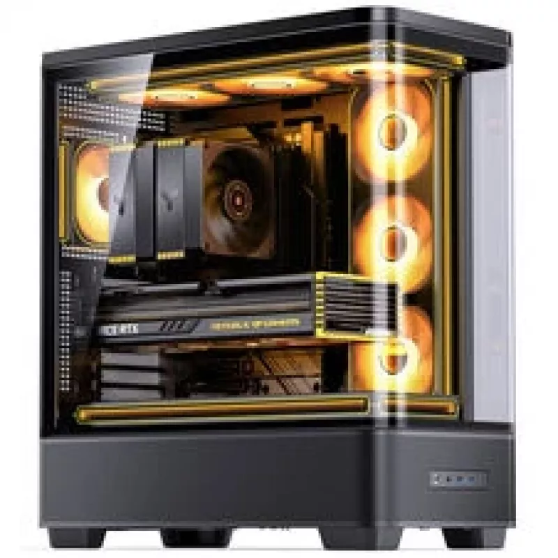 Jonsbo TK-5 midi-tower, ATX, tempered glass - zwart