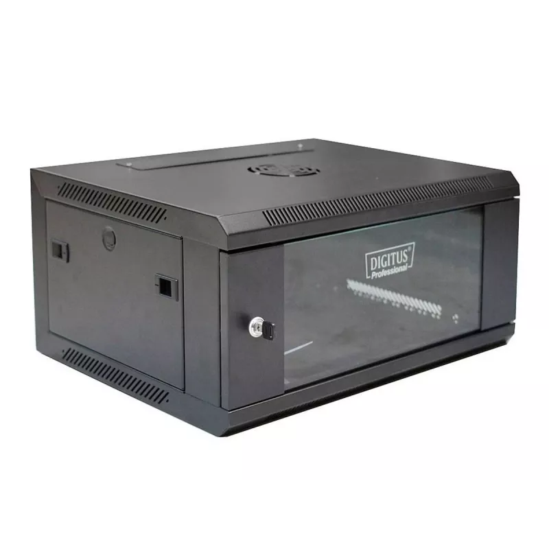 Digitus DN-W19 04U/450/B rackkast 4U wandmontage-rack zwart