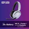 Sony INZONE H5 draadloze gaming-headset over-ear met microfoon wit