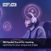 Sony INZONE H5 draadloze gaming-headset over-ear met microfoon wit