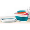 Beldray LA034816TQFEU7 opvouwbare wasmand, wit/mint