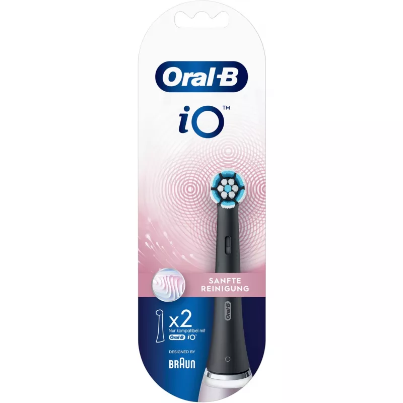 BRAUN Oral-B iO Gentle Care-opzetborstel 2-pack zwart