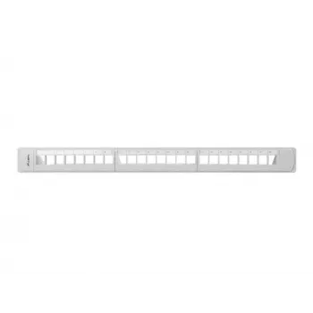 LANBERG PPKS-1124-S Keystone patchpaneel 19 inch 24 poorten 1U UTP Cat.5e grijs