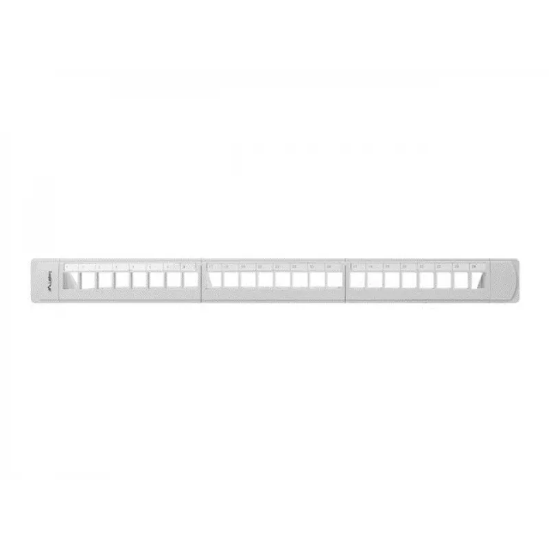 LANBERG PPKS-1124-S Keystone patchpaneel 19 inch 24 poorten 1U UTP Cat.5e grijs