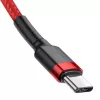 Baseus Cafule USB-C naar USB-C kabel 60W 1m rood