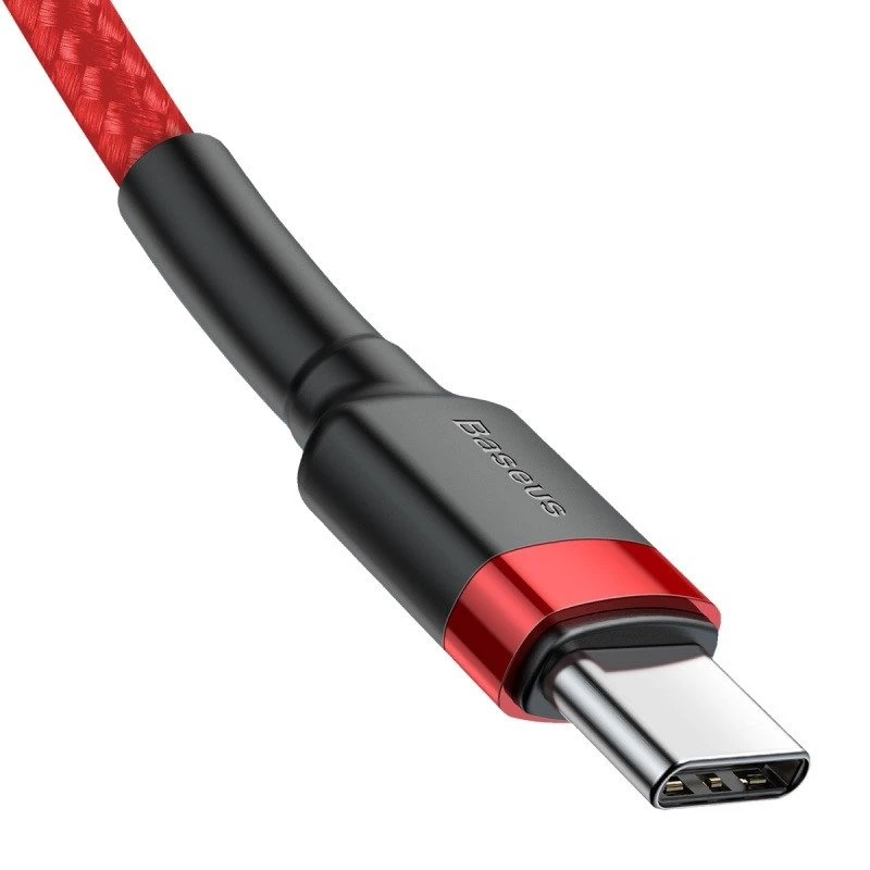 Baseus Cafule USB-C naar USB-C kabel 60W 1m rood