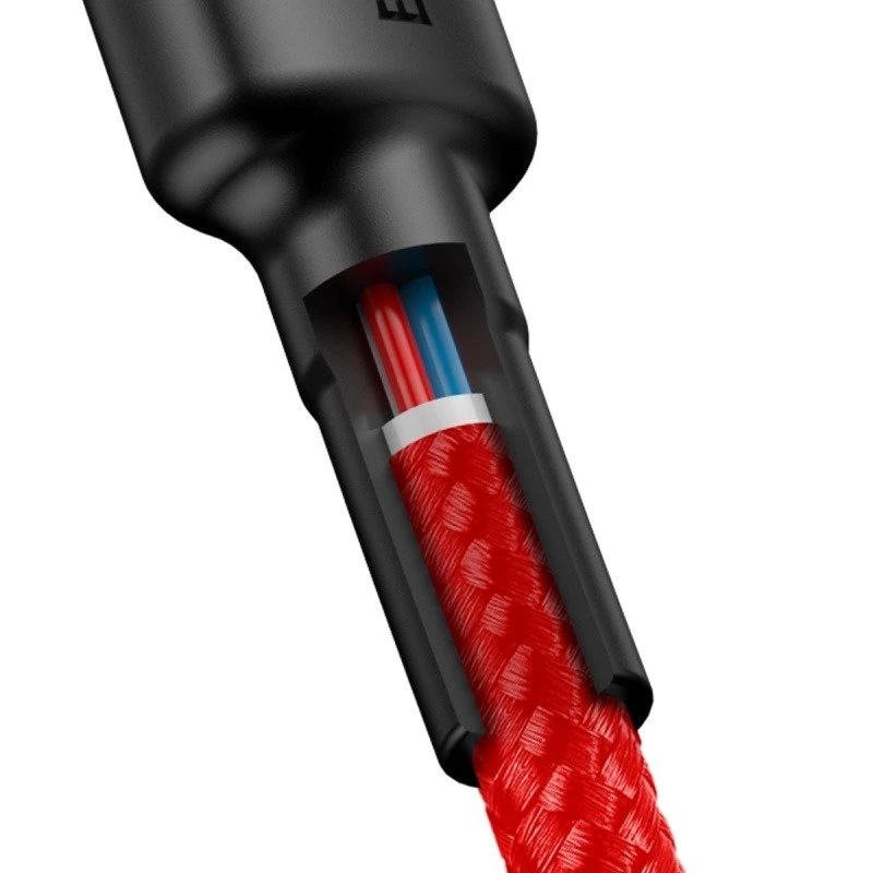 Baseus Cafule USB-C naar USB-C kabel 60W 1m rood