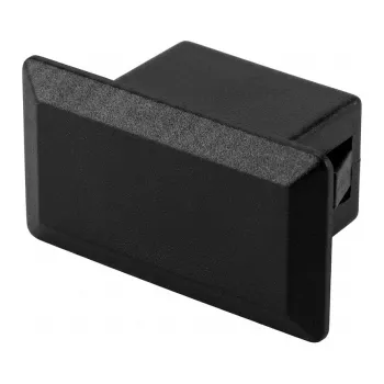 EFB Elektronik kunststof blindstop zwart voor SC duplex/LC quad/ST duplex gaten, verpakking van 100 stuks