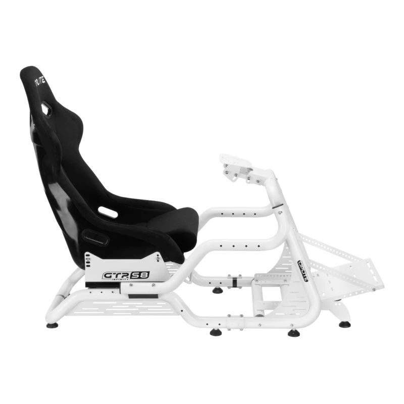 OPLITE Cockpit GTR S8 Infinity Force White racing simulator cockpit