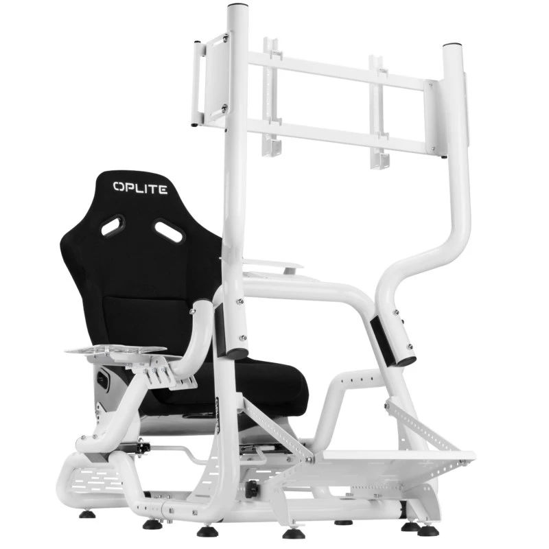 OPLITE Cockpit GTR S8 Infinity Force White racing simulator cockpit