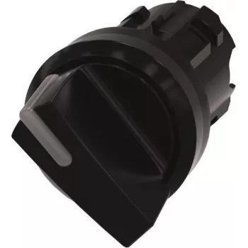 Siemens 3SU1002-2BF10-0AA0 keuzeschakelaar, 22 mm, rond, kunststof, zwart, 2 standen, vergrendelend, verlichtbaar, IP66/IP67/IP69/IP69K