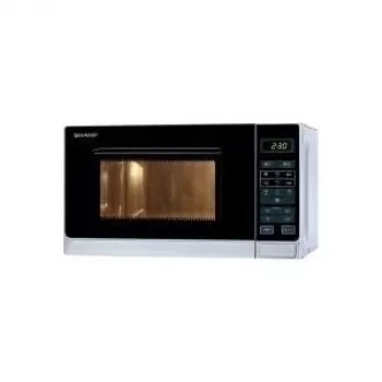 Sharp R-242 INW solo magnetron 20L 800W zilver