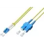Lightwin LDP-09 LC-SC 5.0 duplex singlemode glasvezel-patchkabel, LC naar SC, 5 m, geel, LSZH