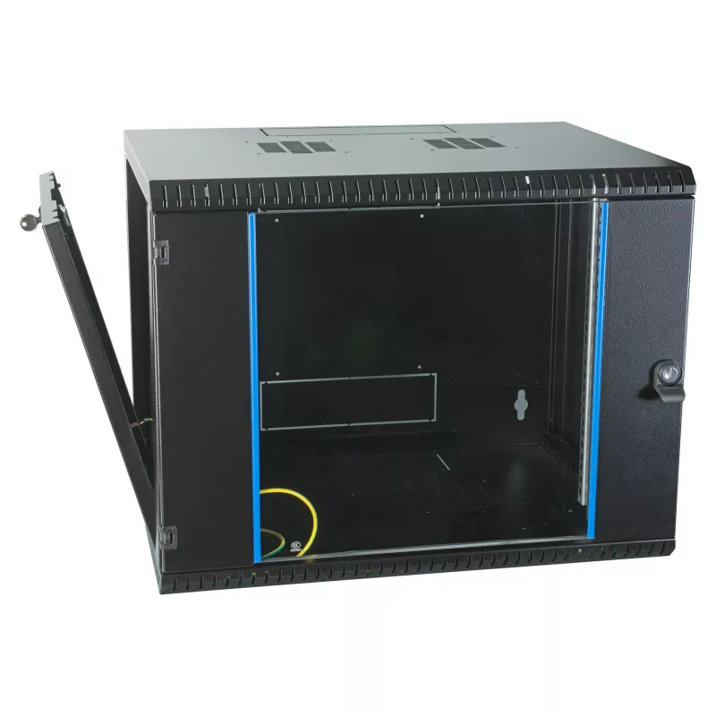 EFB-ELEKTRONIK 19 inch wandbehuizing 9U, vast, eendelig, RAL 9005, diepte 450 mm (691709VTS.45)