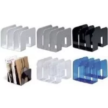 Durable Prospekthalter TREND 2, DIN A5, liggend, grijs, polystyreen, 1 vak, tafelstandaard, 215x165x35 mm