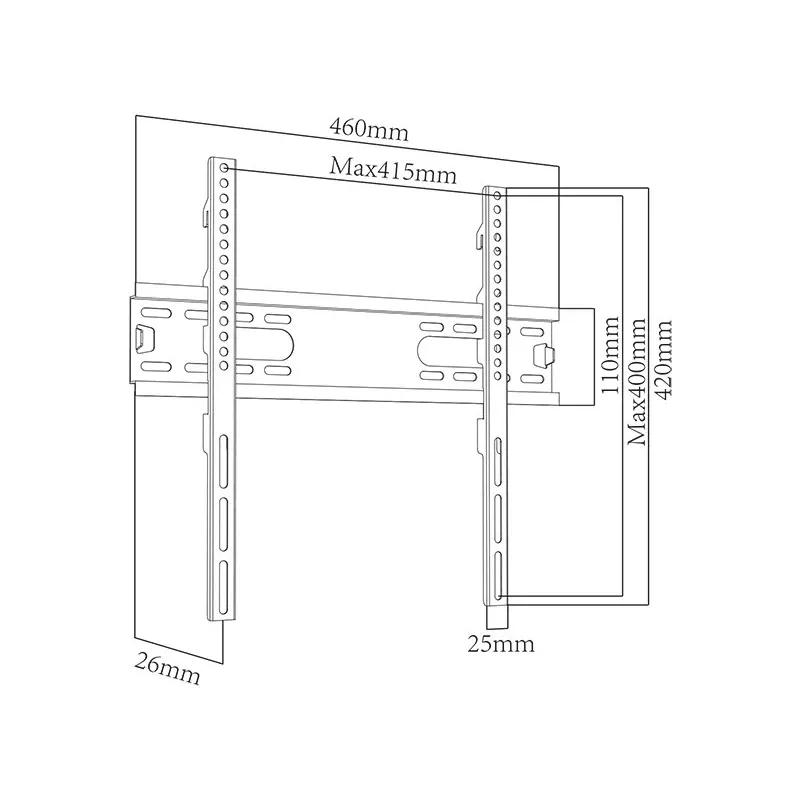BLOW LCD TV-beugel HQ 13-42 TYP X met scharnier 180°