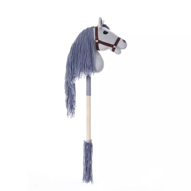 TOOTINY HOPPIHORSE pluchen stokpaardje A4, grijs