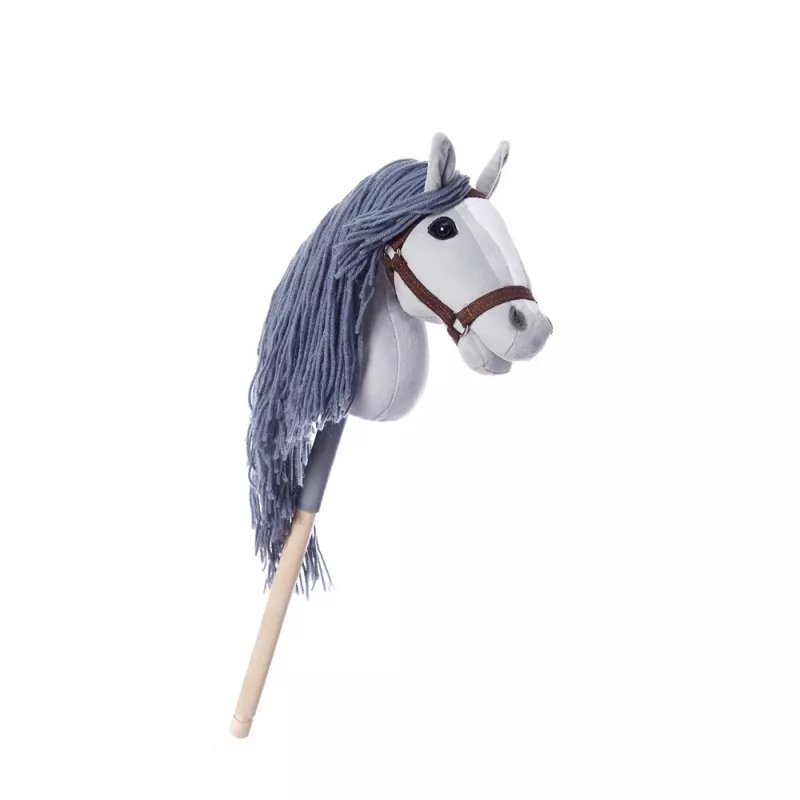 TOOTINY HOPPIHORSE pluchen stokpaardje A4, grijs