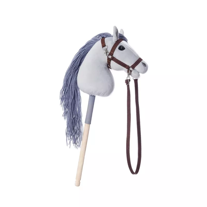 TOOTINY HOPPIHORSE pluchen stokpaardje A4, grijs