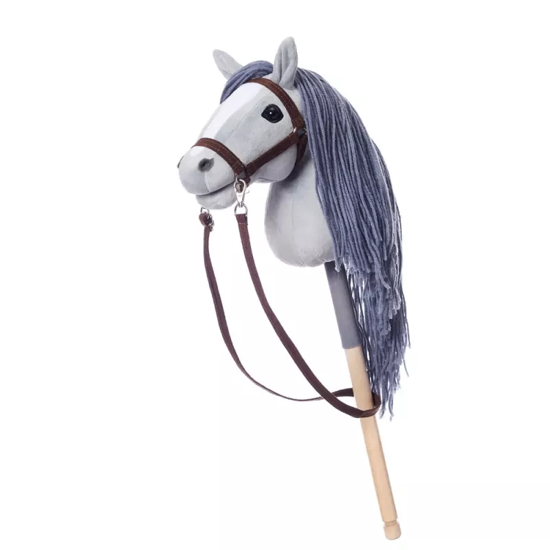 TOOTINY HOPPIHORSE pluchen stokpaardje A4, grijs