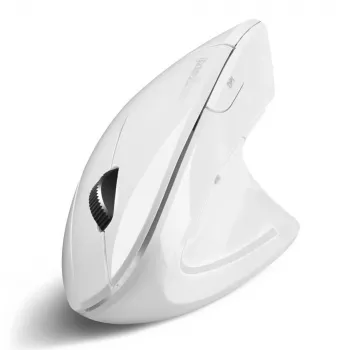 Perixx PERIMICE-813 W draadloze verticale ergonomische muis, optisch, 2,4 GHz RF + Bluetooth, wit