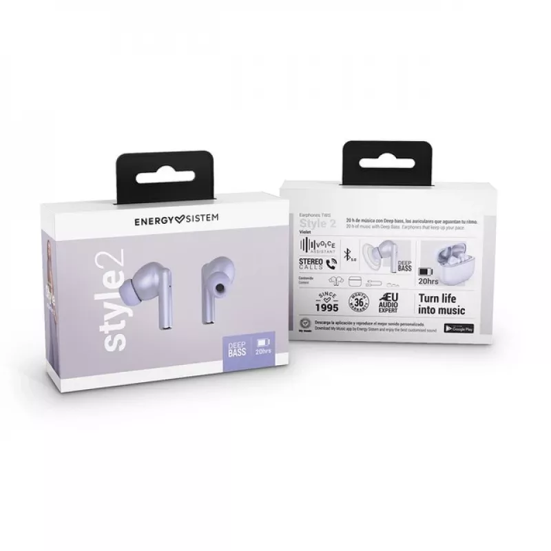 Energy Sistem Style 2 True Wireless oordopjes violet