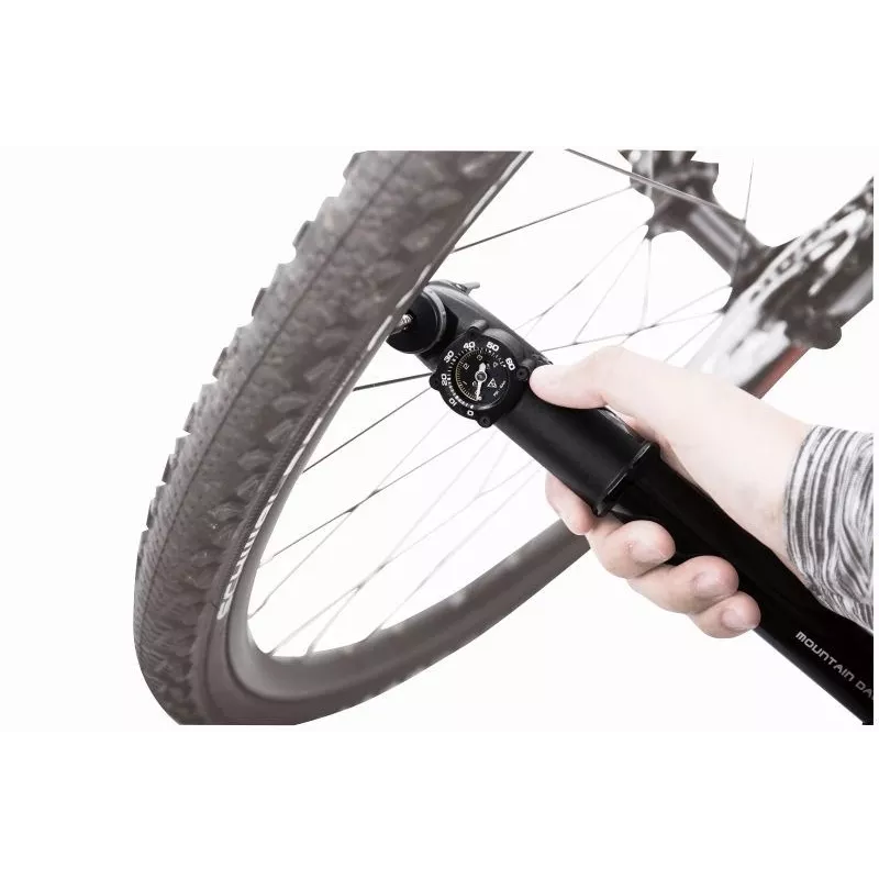 TOPEAK Mountain DA G Dual Action Mini Handpomp met manometer