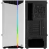Aerocool Bionic V1 Midi-Tower, RGB, Tempered Glass - zwart/wit