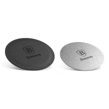 Baseus Iron Suit Magnetic Car Mount houder met 2 metalen platen - zwart