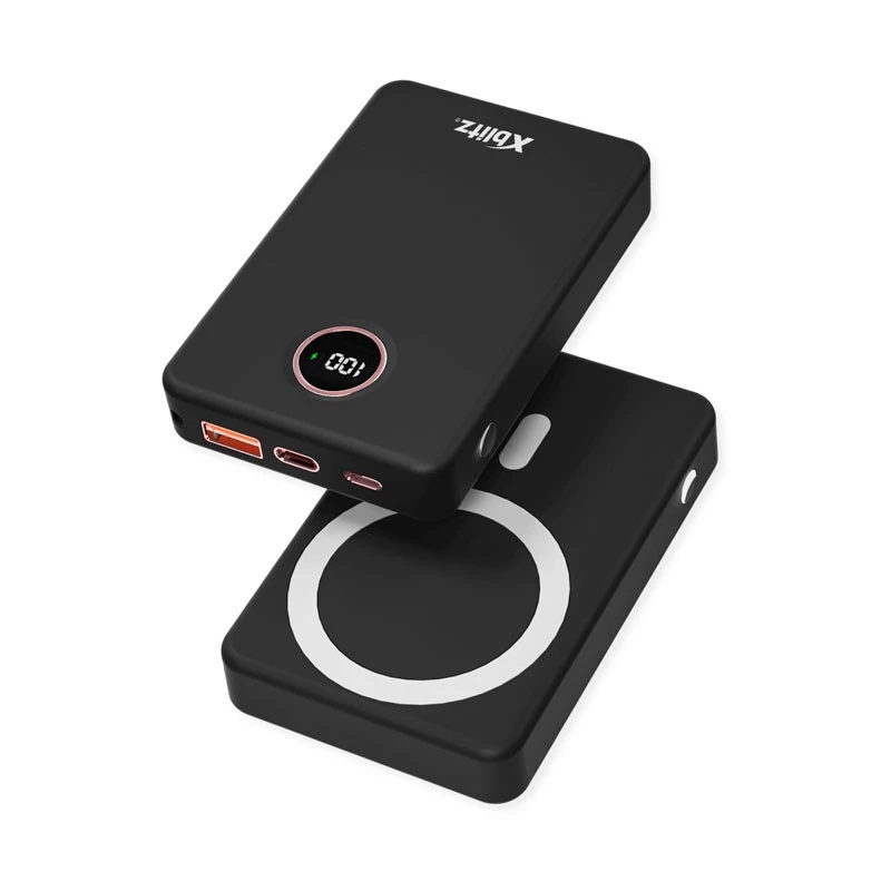 XBLITZ MAGBOOST 10000mAh Draadloze Powerbank Zwart