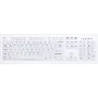 Active Key AK-C8100F full-size bedrade USB-toetsenbord QWERTZ Zwitserse layout wit