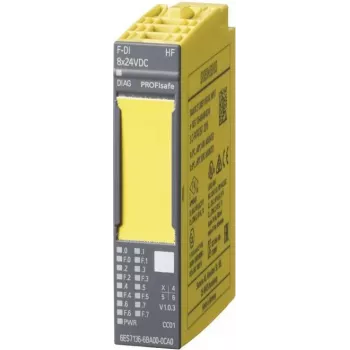 SIEMENS 6ES7136-6BA01-0CA0 SIMATIC DP fail-safe digitale ingangsmodule voor ET 200SP, 8 ingangen, 24 V DC, SIL 3, PL E, HF