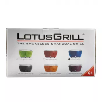 LotusGrill G435 U Blue draagbare houtskoolgrill