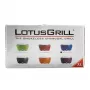 LotusGrill G435 U Blue draagbare houtskoolgrill