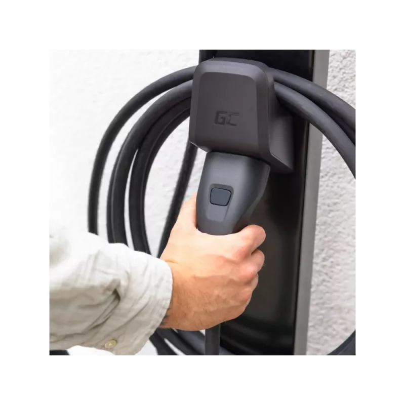 Greencell Habu Holder EV-laadkabelhouder voor Type-2-stekker - zwart